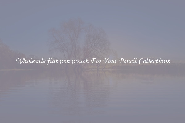 Wholesale flat pen pouch For Your Pencil Collections