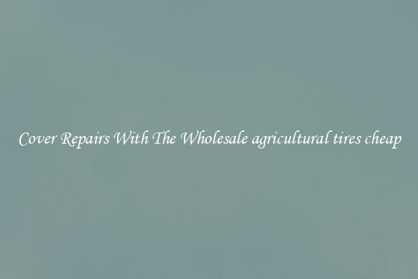 Cover Repairs With The Wholesale agricultural tires cheap 