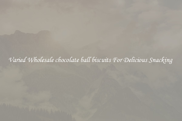 Varied Wholesale chocolate ball biscuits For Delicious Snacking 