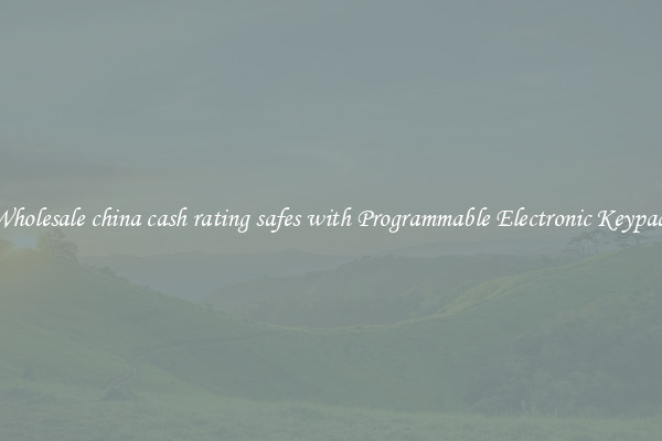 Wholesale china cash rating safes with Programmable Electronic Keypad 
