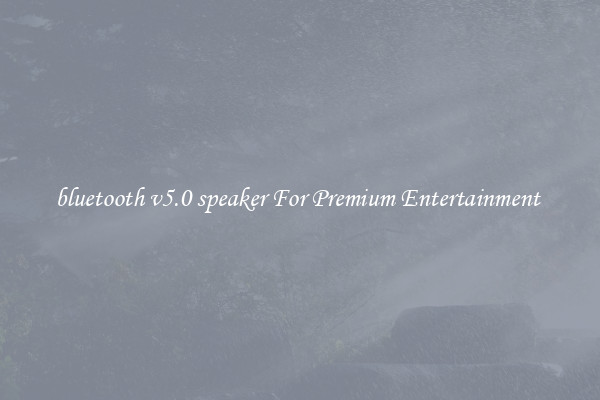bluetooth v5.0 speaker For Premium Entertainment 