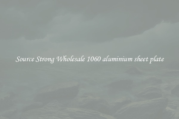 Source Strong Wholesale 1060 aluminium sheet plate