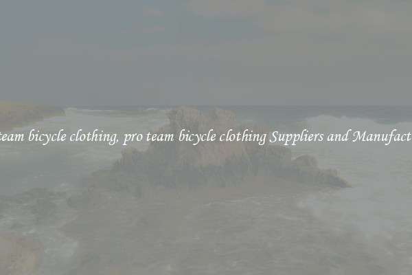pro team bicycle clothing, pro team bicycle clothing Suppliers and Manufacturers