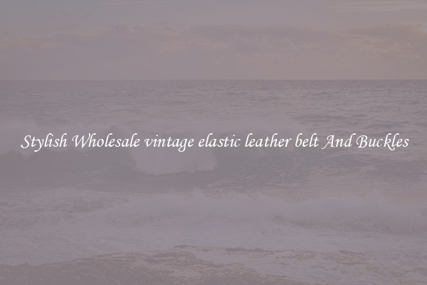Stylish Wholesale vintage elastic leather belt And Buckles