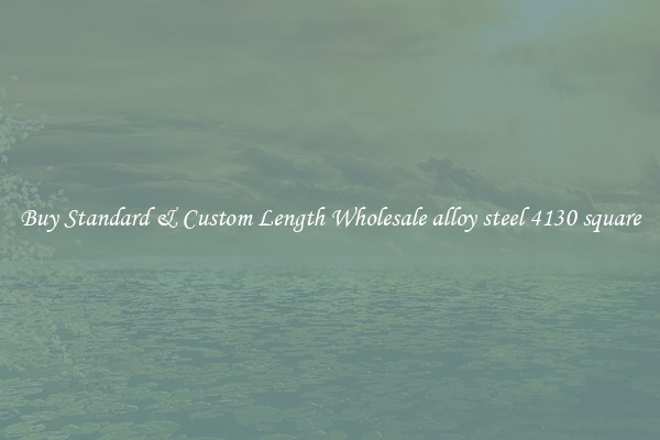 Buy Standard & Custom Length Wholesale alloy steel 4130 square