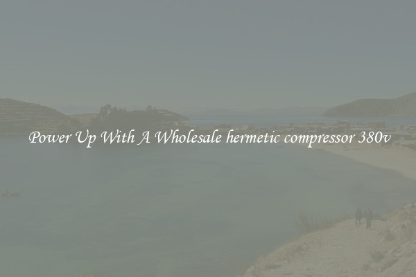 Power Up With A Wholesale hermetic compressor 380v