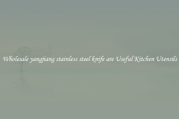 Wholesale yangjiang stainless steel knife are Useful Kitchen Utensils